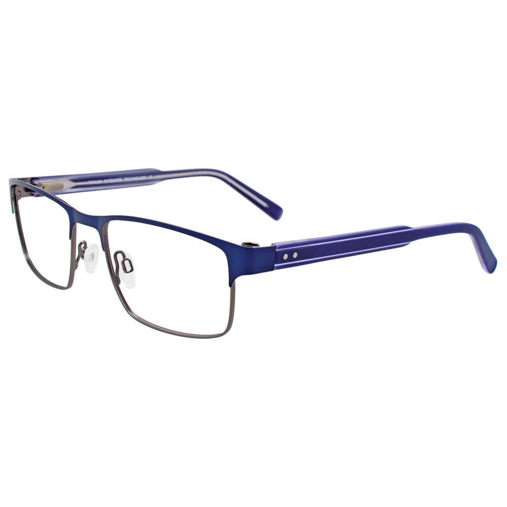 TAKUMI TK1033 Eyeglasses 050 Satin Dark Blue   Dark Grey 53mm